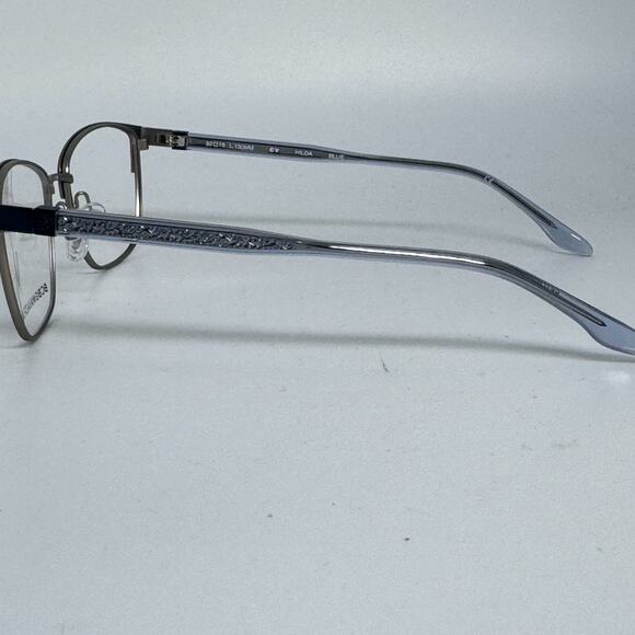 BCBG MAXAZRIA Hilda Brown Blue Square Eyeglasses Frames 50-16 130 H17532 - Picture 2 of 7